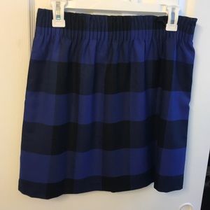 J. Crew plaid skirt.